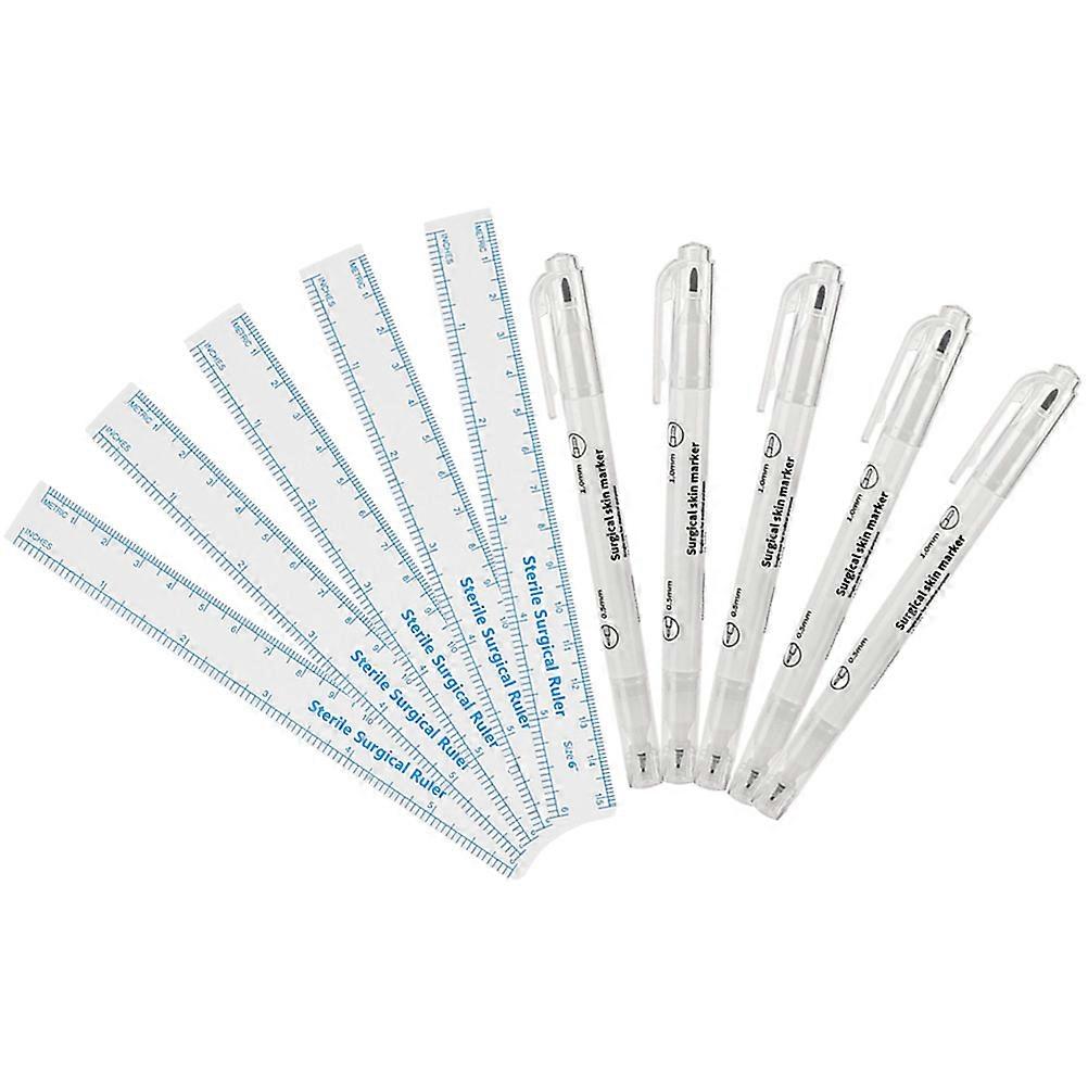 Skin Safe Markers Plastic Eyebrow Pens for Brows 20Sets Double Tips Included