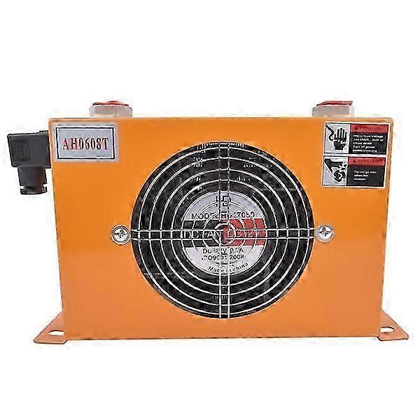 空冷式オイルラジエーター 60L/min 38W 12V 油圧エアクーラー AH0608T~CA MK2510