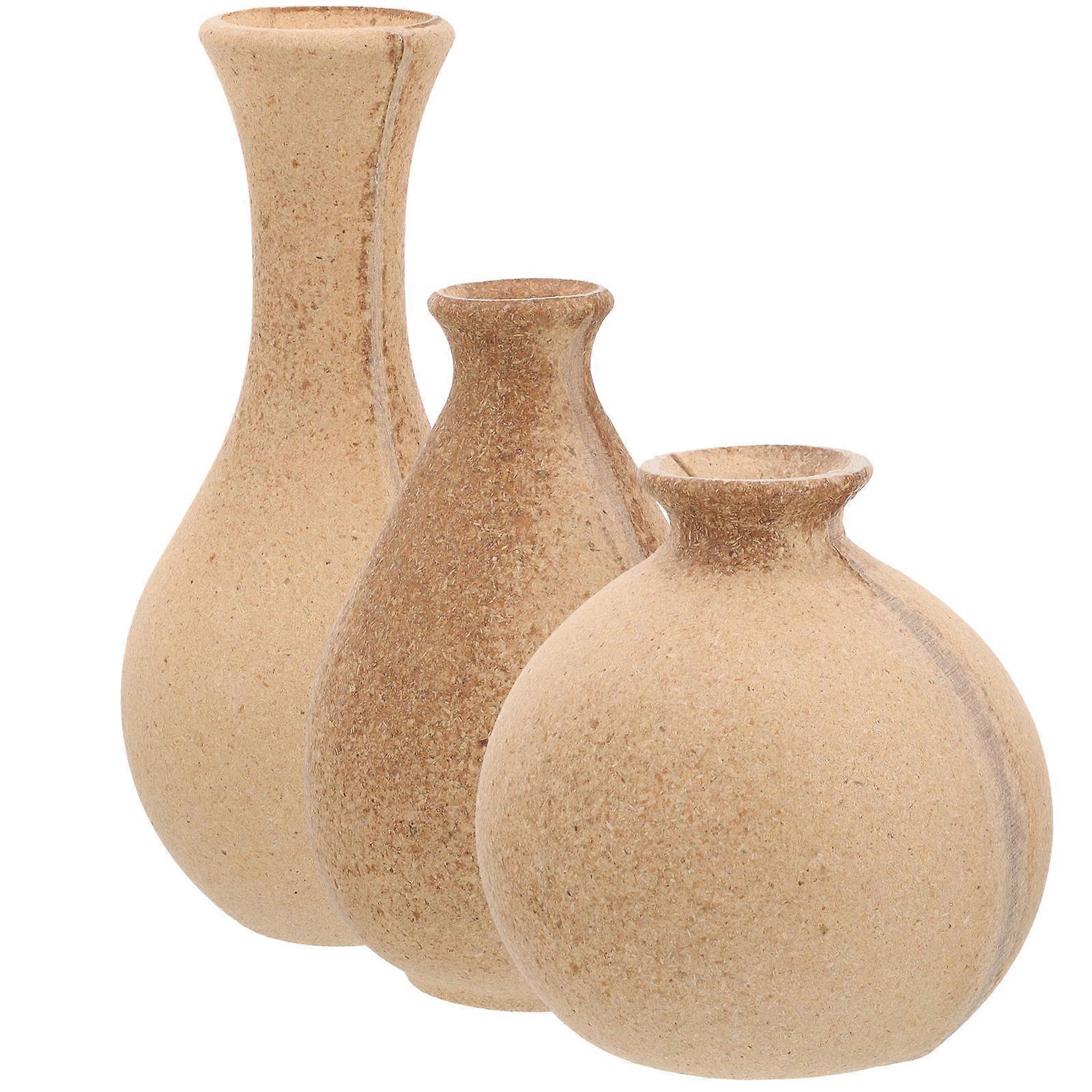 Wooden Vase for DIY Crafting 12Pcs Blank Set for Artistic Home Decoration
