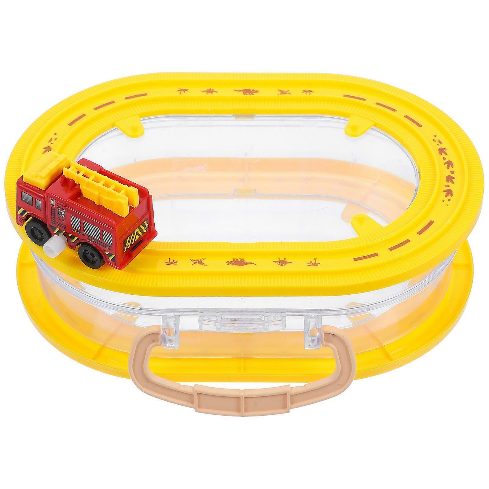 Car Model Storage Case Box Featuring Winding Mechanism Great For Toy Car Adventures Multi Colored 1Pcs