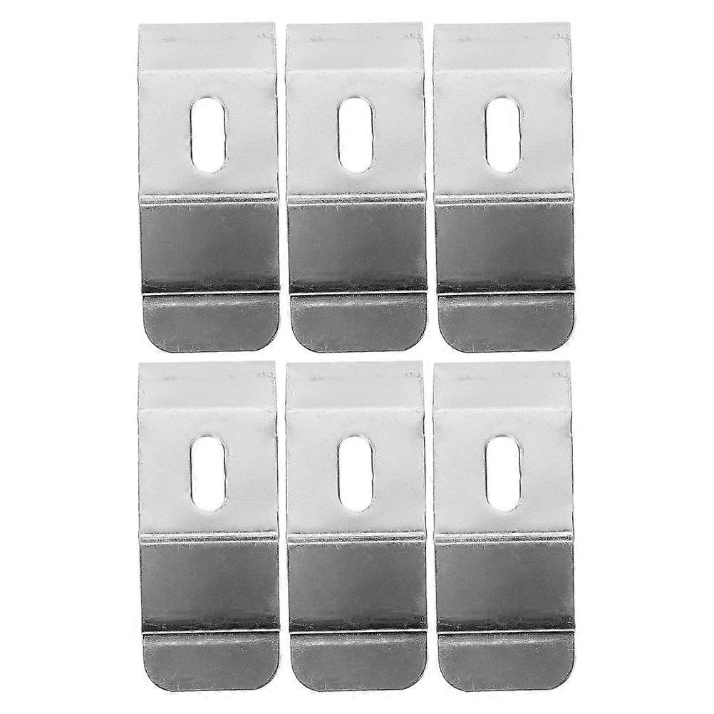 Curtain Installation Brackets Louver Blinds Support For Residential Use Silver 12Pcs