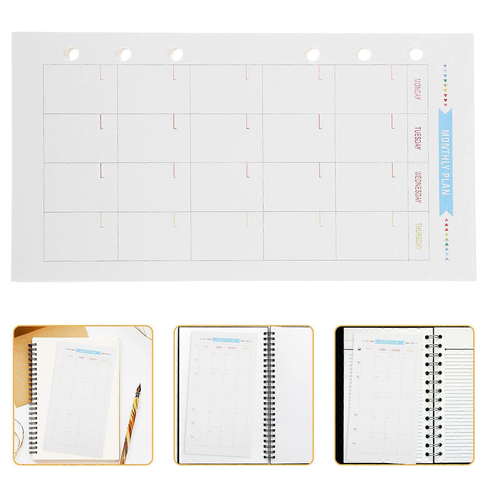 Binder Refill Papers 6-Hole Paper Refills for Planner 120 Sheets