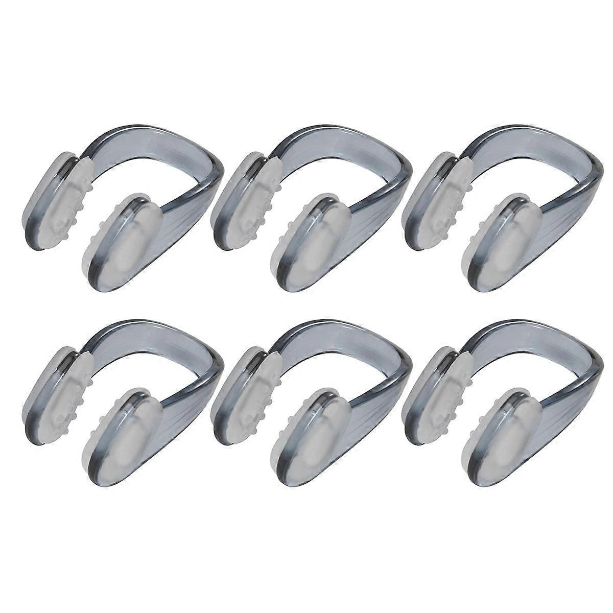 Adults Swimming Nose Clip Silicone Protector for 30Pcs Pool Use Black