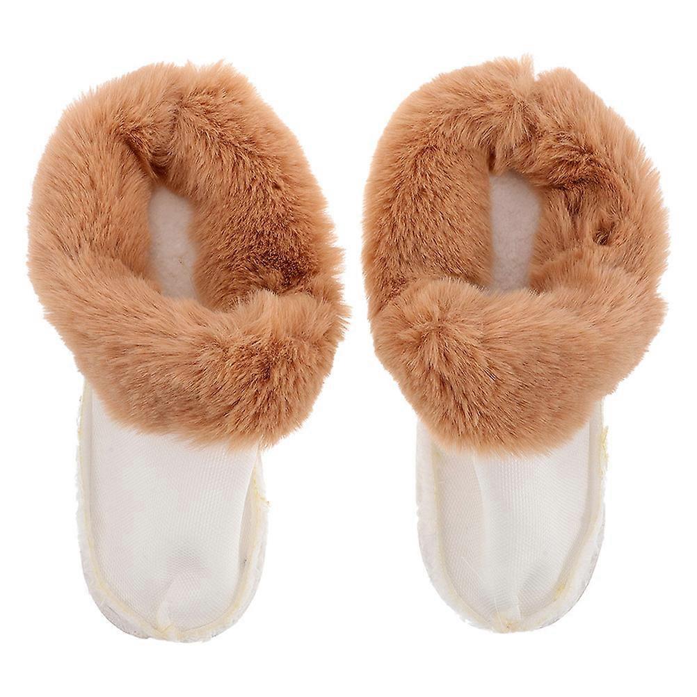 Detachable Plush Shoe Inserts For Kids Multi-Color Indoor Outdoor Activities Size 34-35 Warm Lining 1 Pair