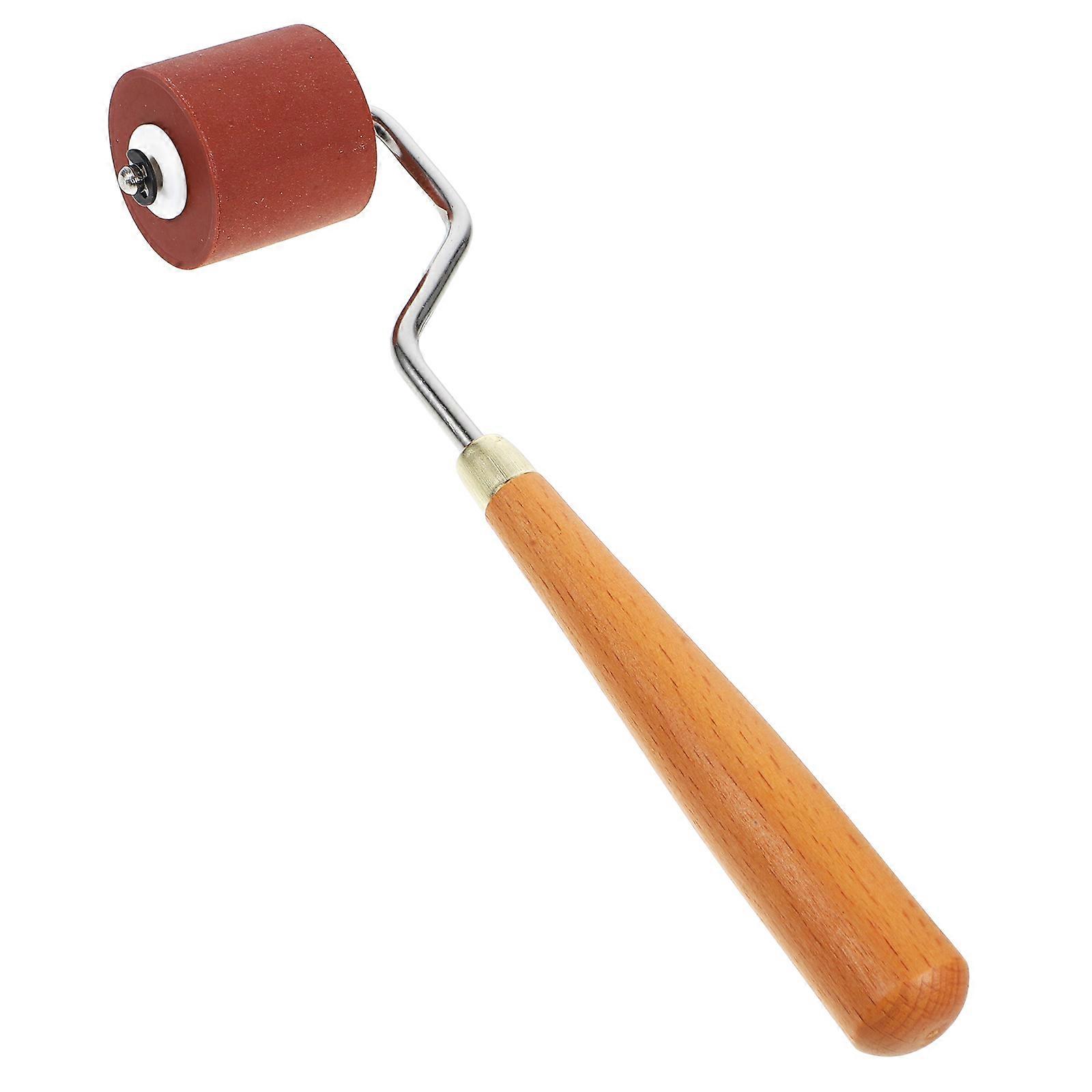 Chocolate Rubber Ink Roller for Crafts with 5Pcs Printmaking Set