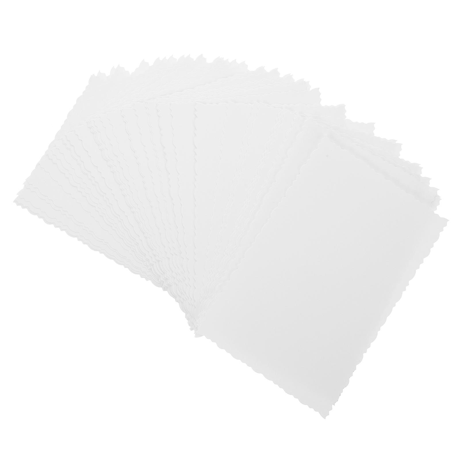 DIY Paper Bookmarks White Material for Handmade Craft Accessories 100Pcs