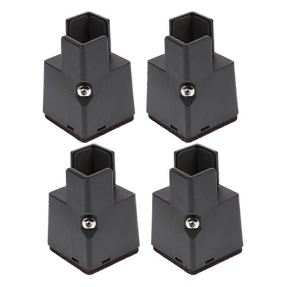 Black Adjustable Bed Risers Furniture Risers for Sofa and Chair 12Pcs Set