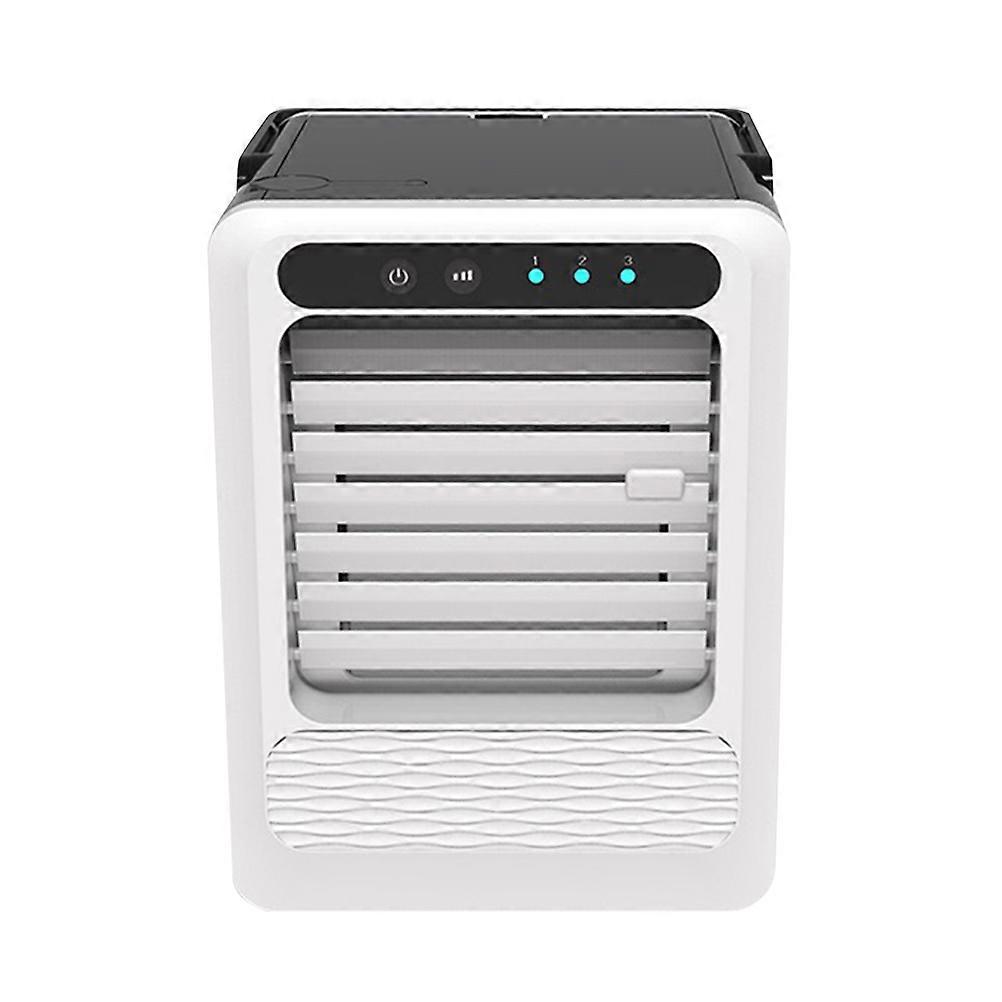 Air Cooler Fan Mini USB Portable Fan for Cooling 2Pcs White Model
