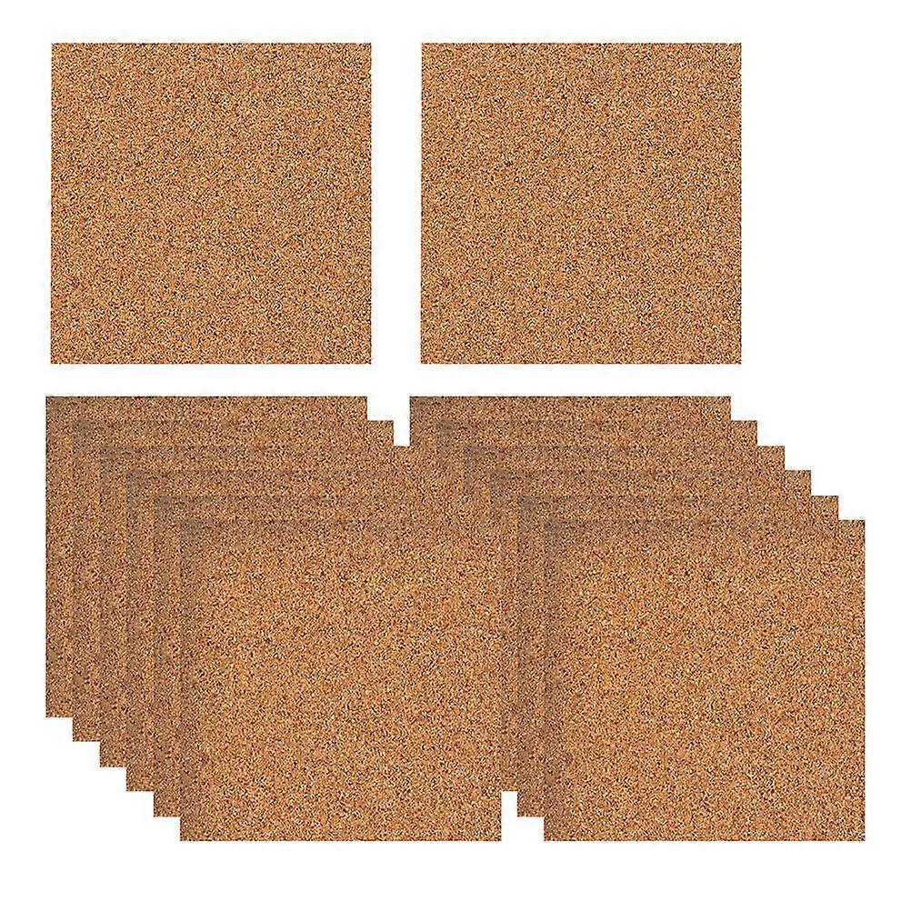 60Pcs Cork Coasters for Heat Insulation Square Table Cup Mats