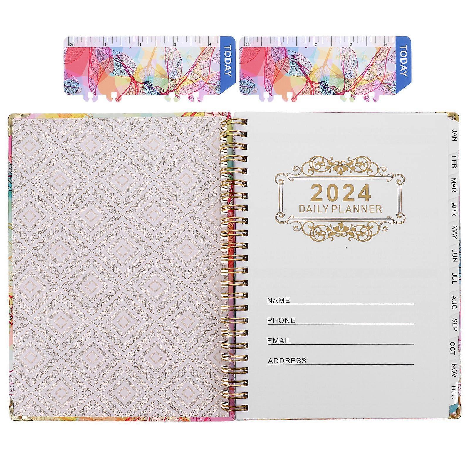 2024 Efficient Planner Date Planner for Writing Academic Schedule Pad