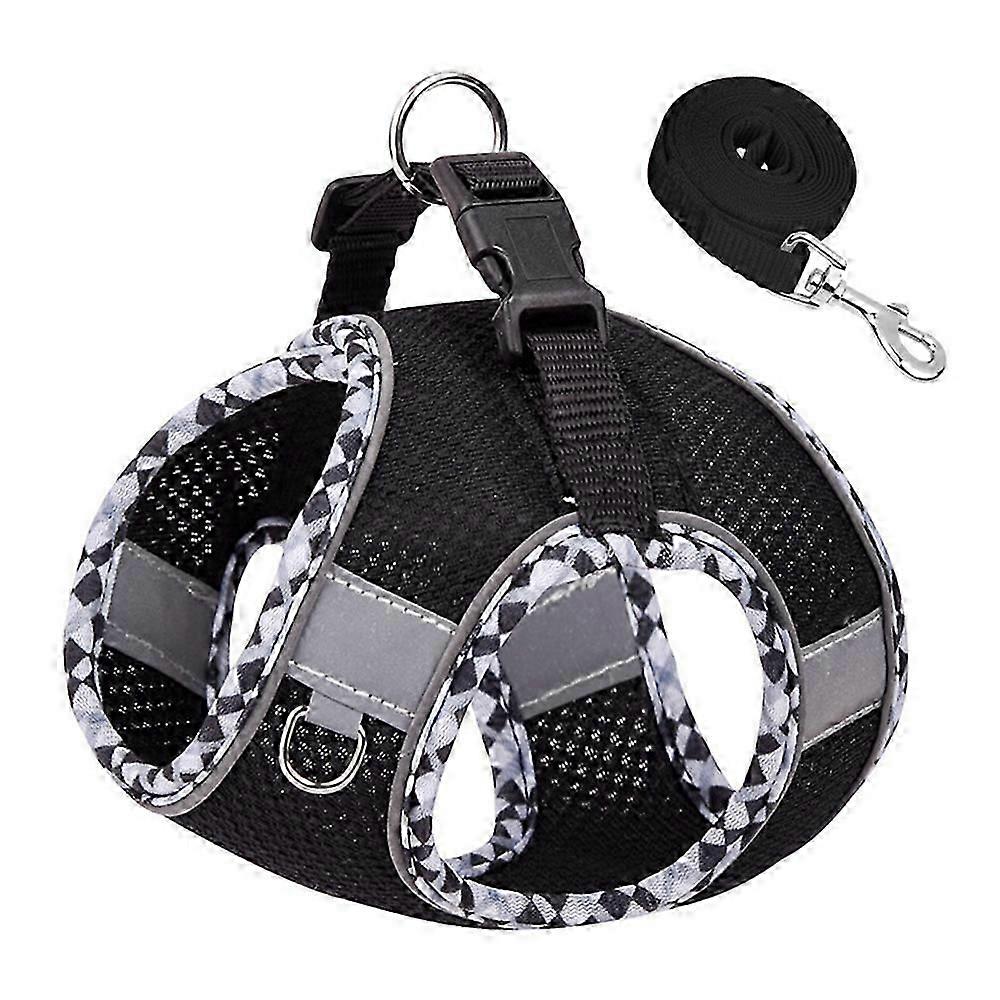 Dog harness and leash set for small dogs no pull easy walking