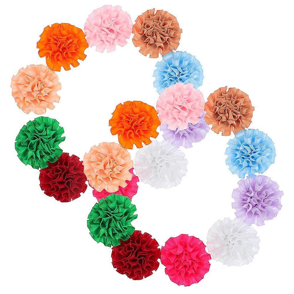 Puppy Grooming Accessories Flower Collars For Dog And Cat In Assorted Color 80Pcs For Pet Celebrations