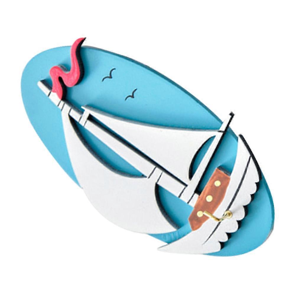 Decorative Mediterranean Style Hooks Wooden Iron Door Hook 2Pcs