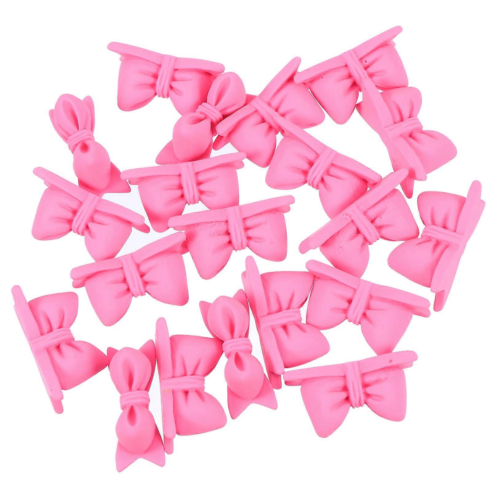 Craft Decoration Using 40 Pcs DIY Bowknots Resin Accessories for Children and Craft Enthusiasts Suitable for Phone Shell and Dolls