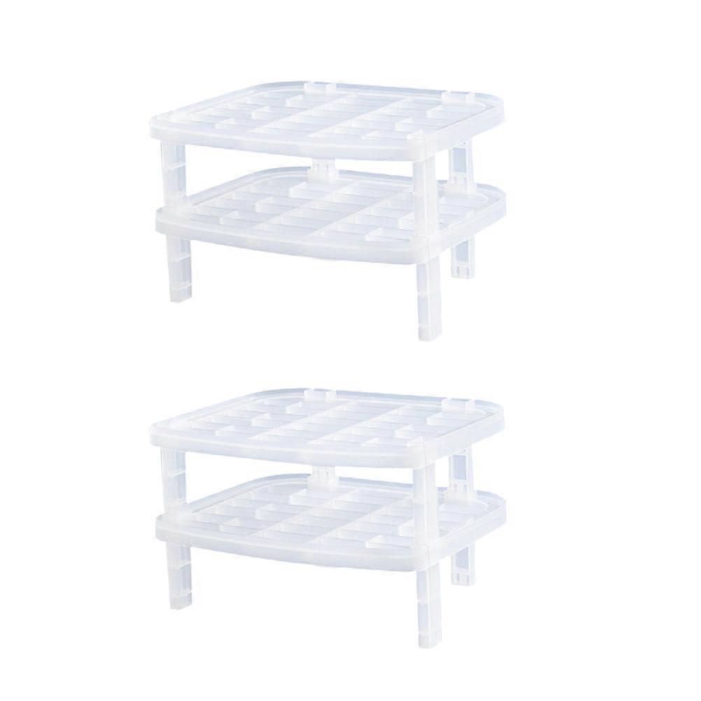 Plastic Drain Rack for Kitchen Use Plate and Chopsticks Holder 6Pcs