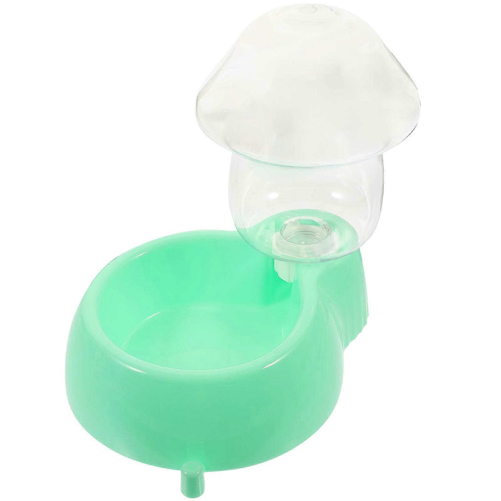 Transparent Automatic Pet Water Dispenser 2Sets Plastic Drinking Bowl