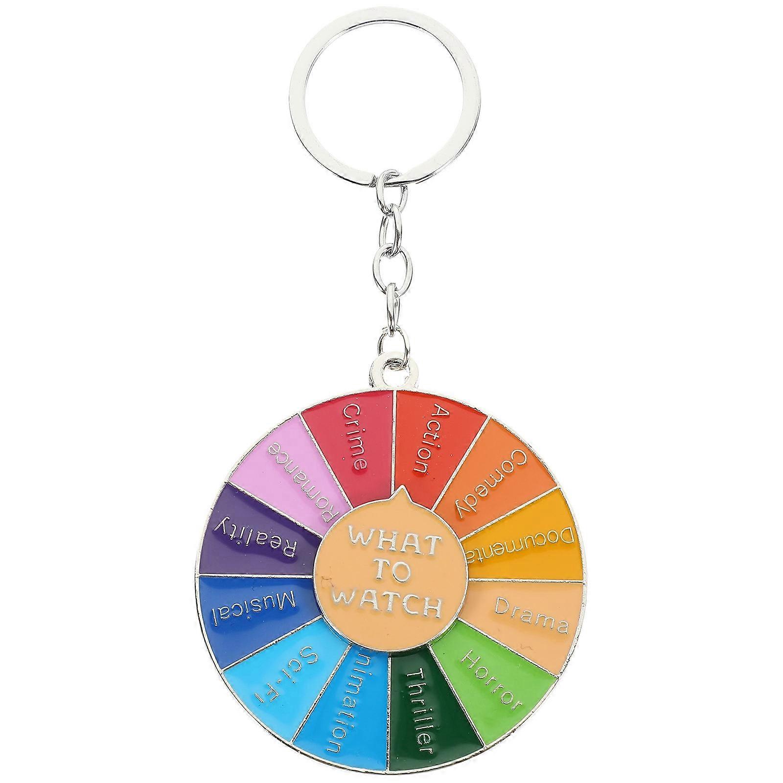 Creative Keychain Roulettes Key Chain for Decoration 2Pcs Stylish Pendant