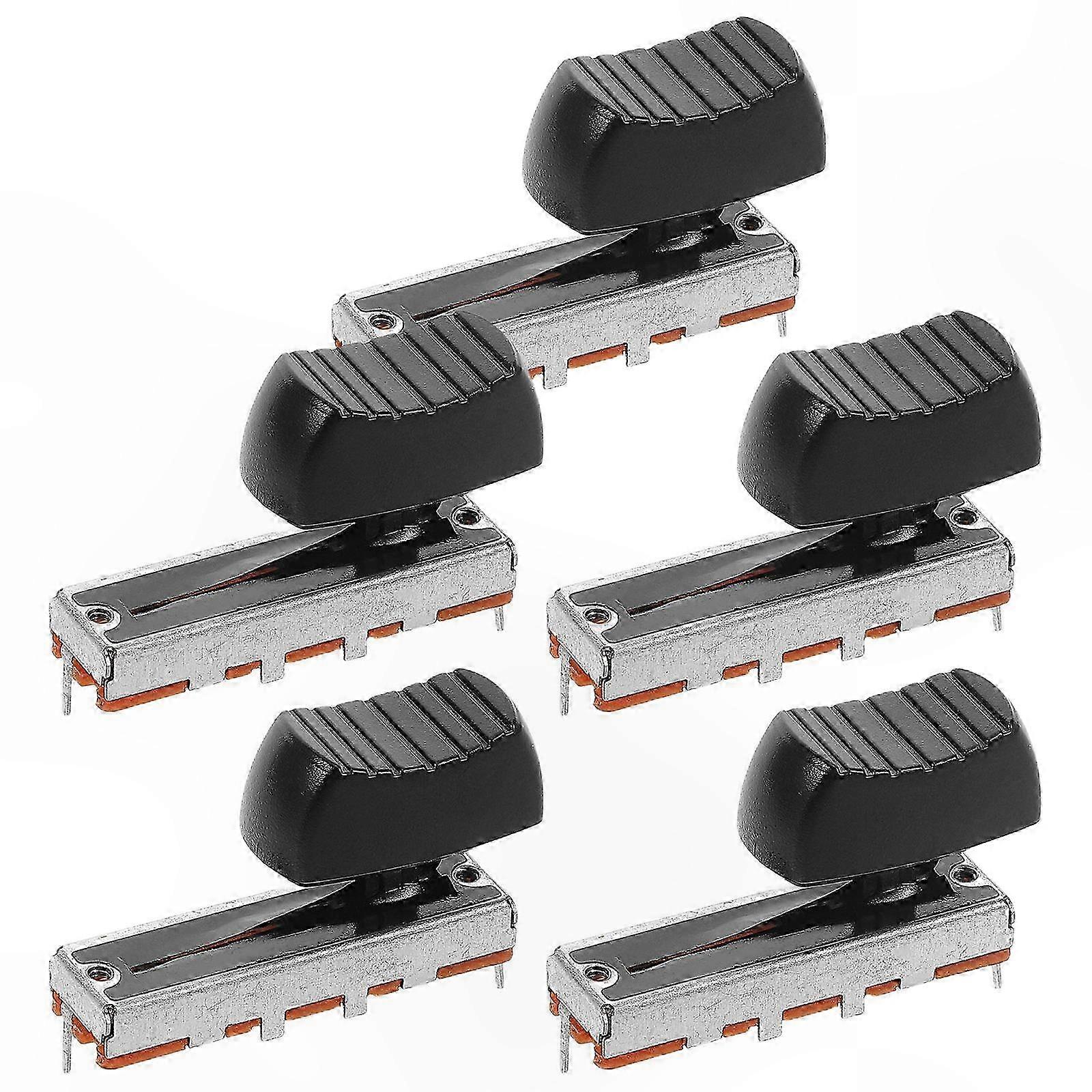 Single-Channel Sliding Potentiometer Knob for Speed Control, 5 Sets Mixer-Compatible Replacement Part