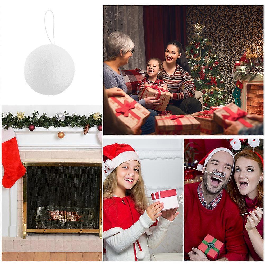 Decorative Balls Nordic Tree Decorations Christmas Theme Family Friends 6Pcs