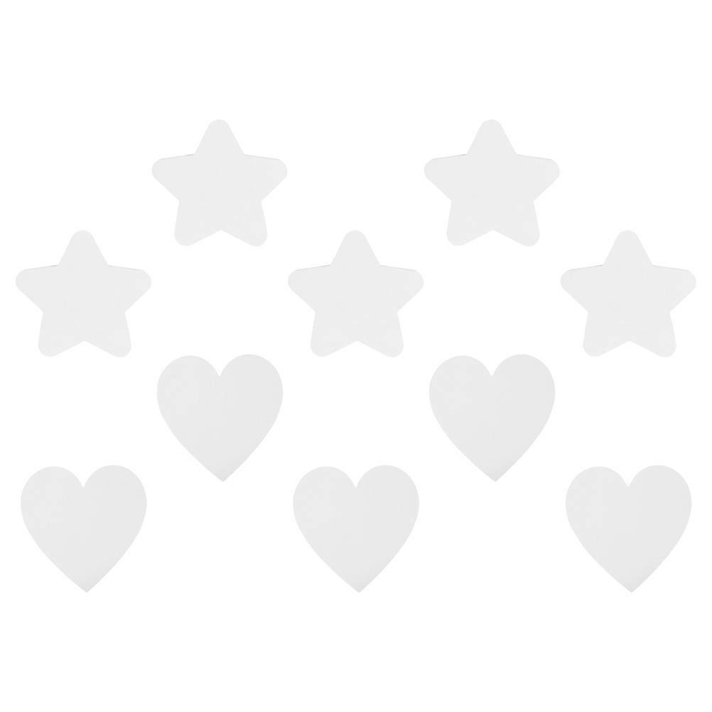 10Pcs Stretched Canvases For Drawing Heart Shape Mini Canvas Acrylic Paint Compatible