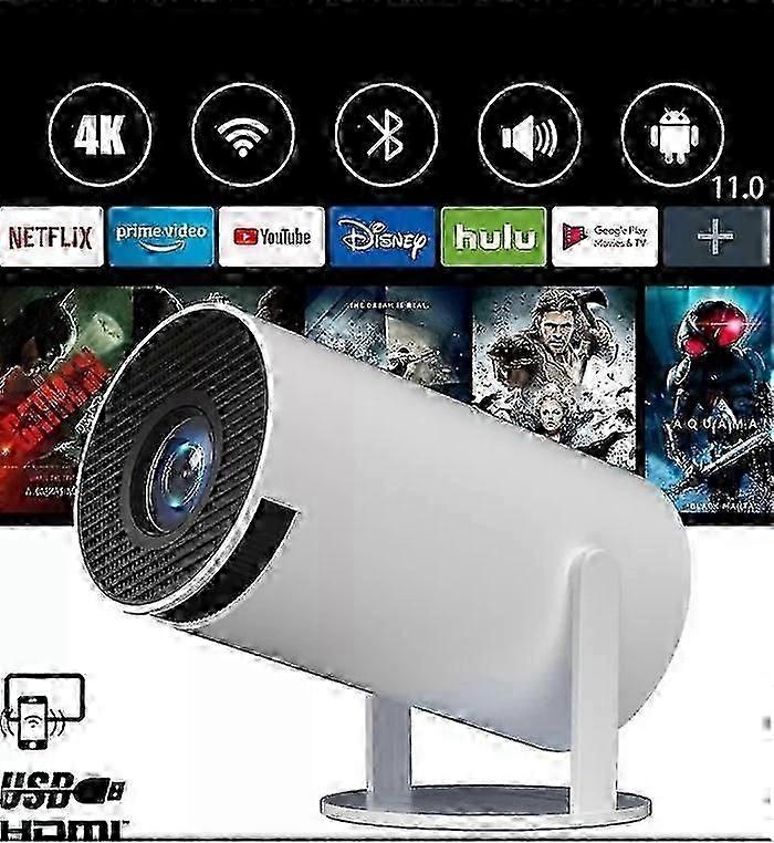 5G 4K Projector Smart HD WiFi Bluetooth HDMI USB IOS/Android Home Theater UK