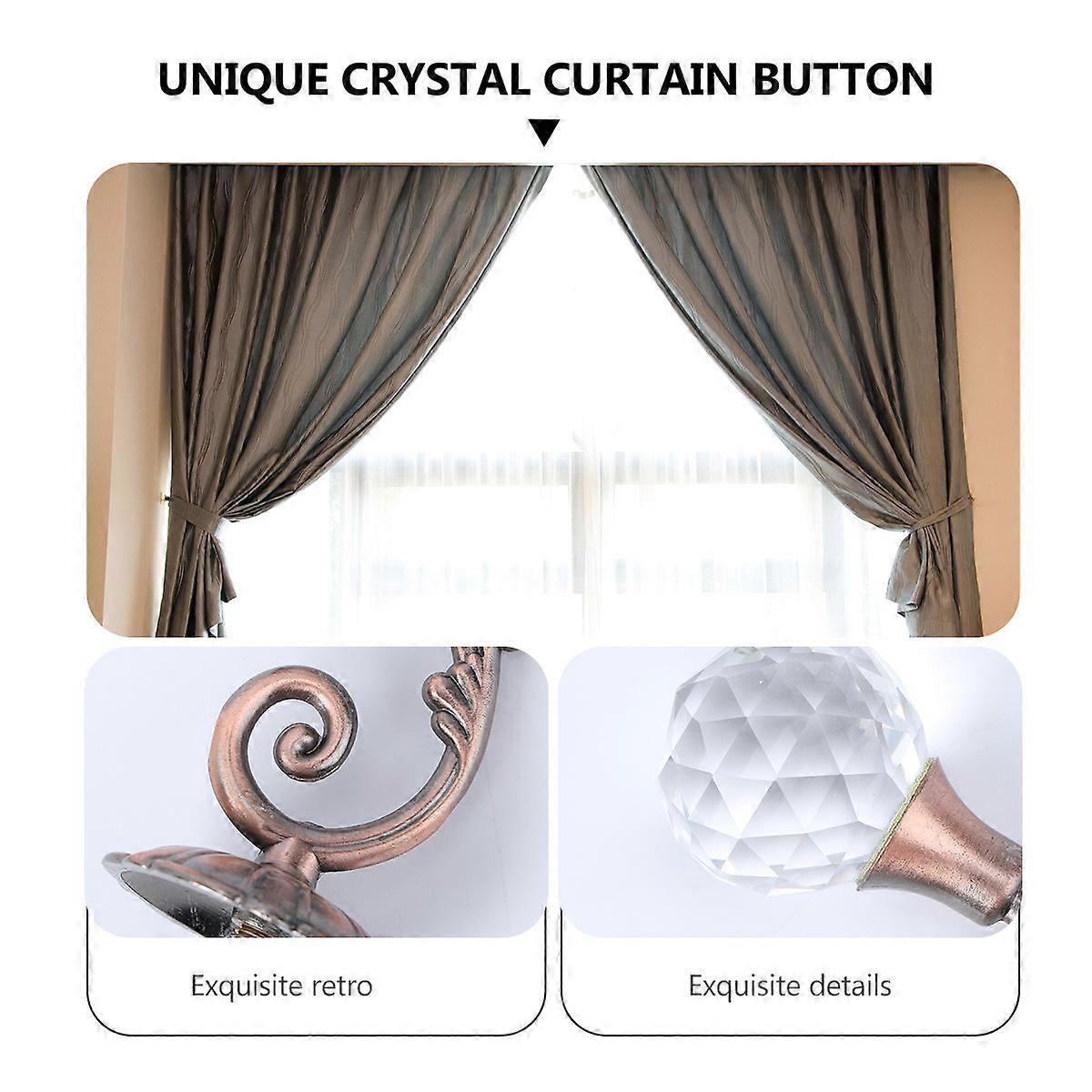 Crystal Clear Wall Hook for Storage 1Pcs Multi Use Curtain Holdbacks