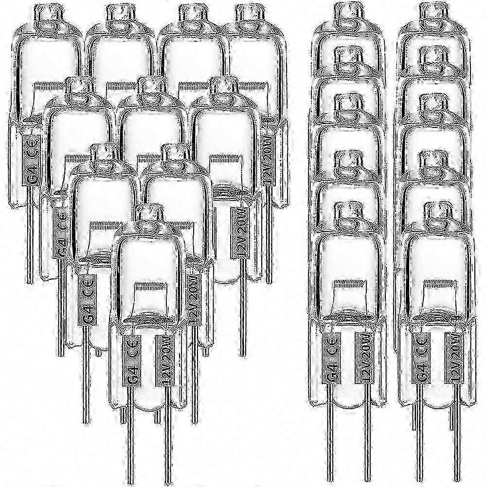 20W 12V G4 Halogen Bulbs, 20 Pcs for 2025