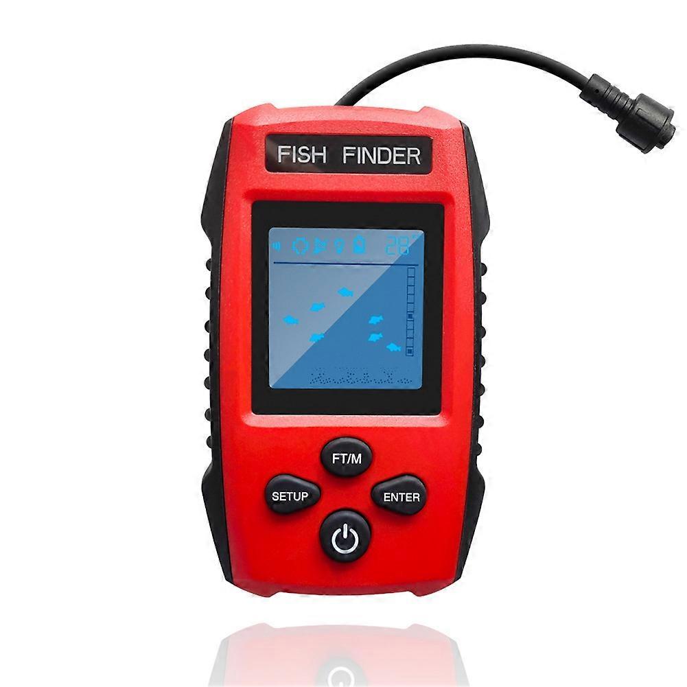 Color LCD Fish Finder Wired Sonar Transducer with Deeper Detection Depth Finder Fishing Boats, Kayak Pesca for Fishing