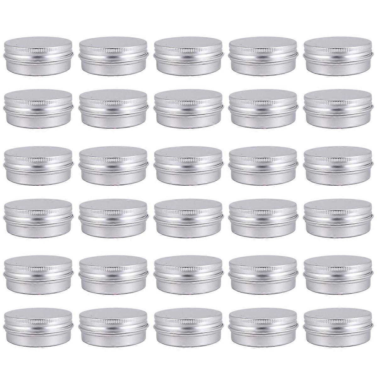 30 Pack Screw Top Lip Balm Tins (1oz)