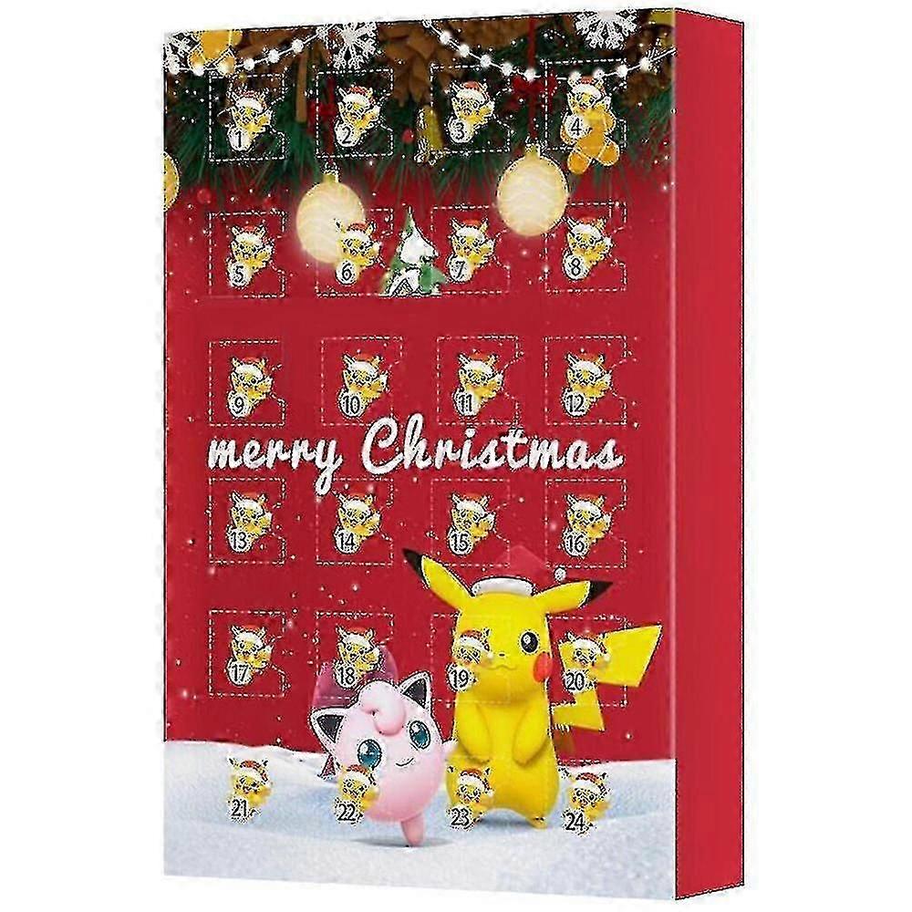 2025 Christmas Pokemon Figure 24 Days Countdown Advent Calendar Surprise Gift
