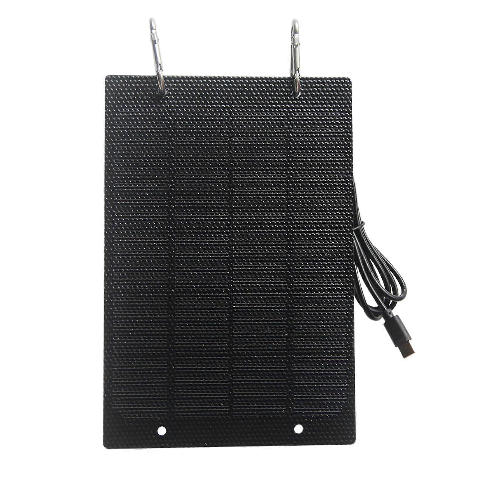 Solar Powered Phone Charger 50W Camping Solar Panel Portable Small Intelligent Protection Charger For Outdoor Travel
