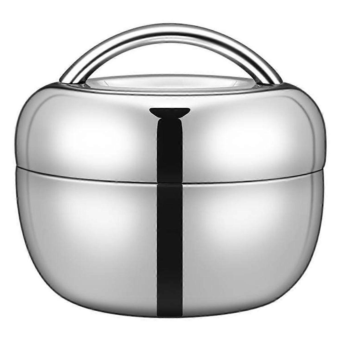 Stainless Steel Lunch Box 1300ml, Double Layer Insulated Leak Proof Lunch Box - Thermal Lunch Container
