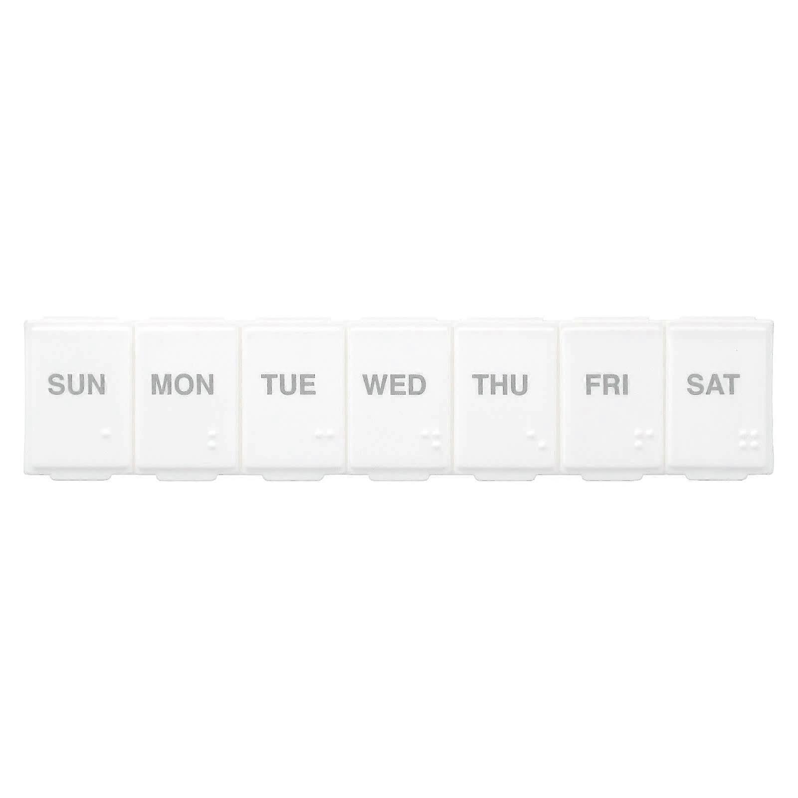 Weekly Rounded Base Pill Organizer, Large, 1 Count