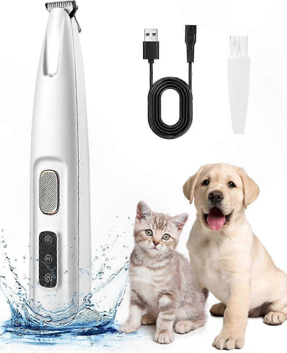 Pet Grooming Trimmer for Dog Paws – Quiet and Efficient Trimmer with LED Light