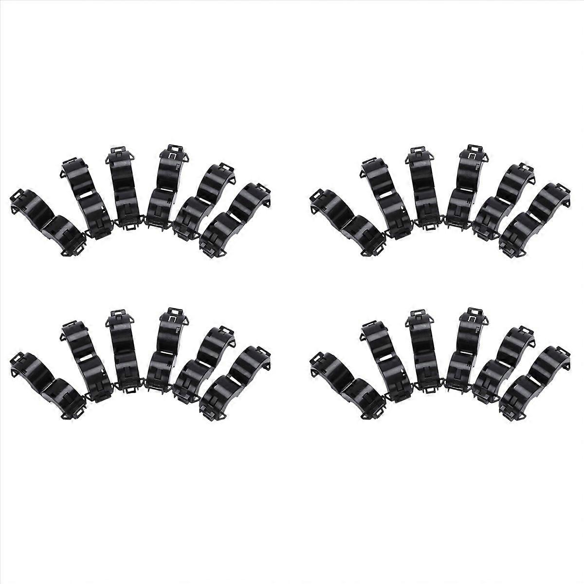 6 Pcs Black 15mm Dia Cord Ferrite Core Noise Suppressor Filters