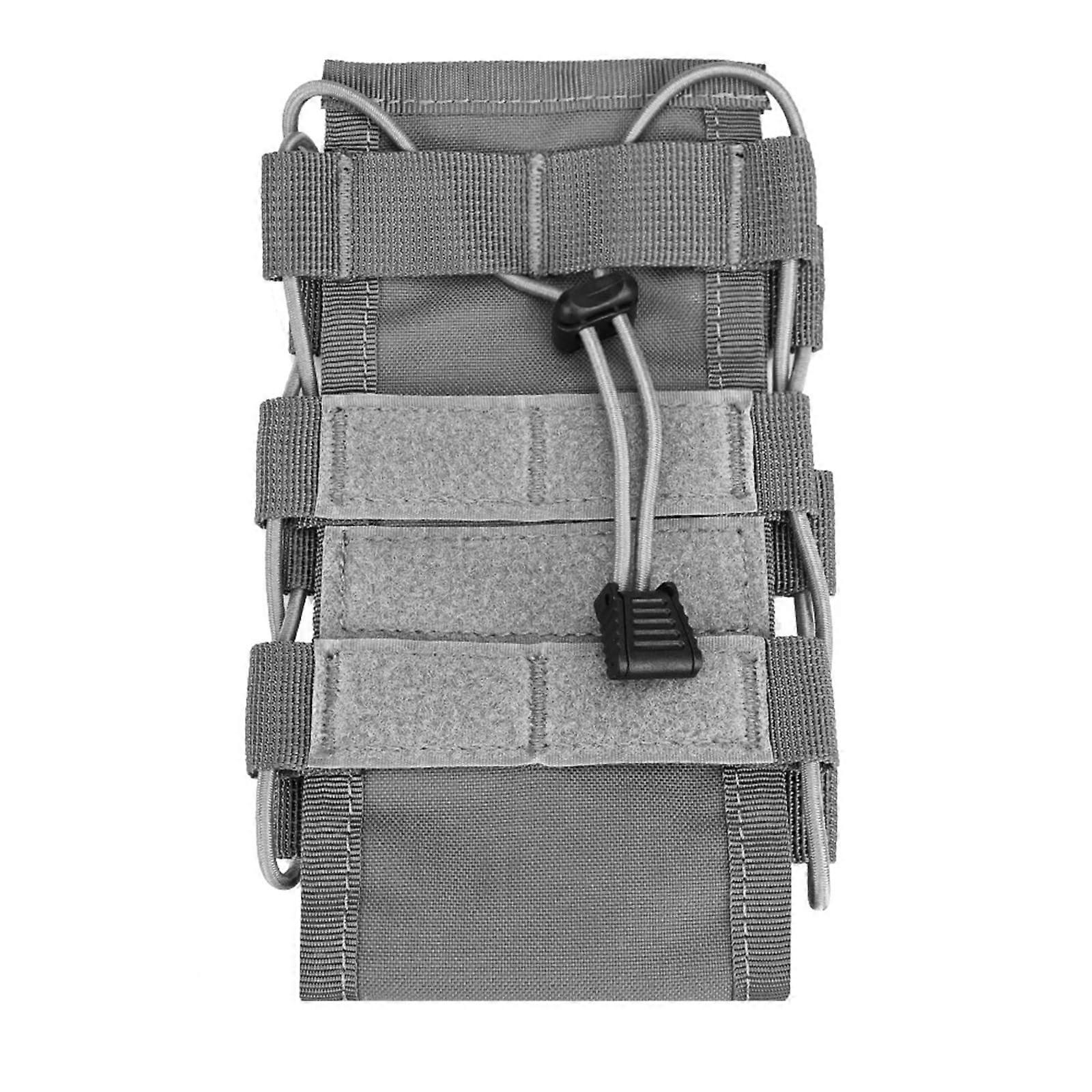 Nylon Bottle Case Multifunctional Water Bottle And Phone Bag Hook Attachment For Backpack And Belt Gray