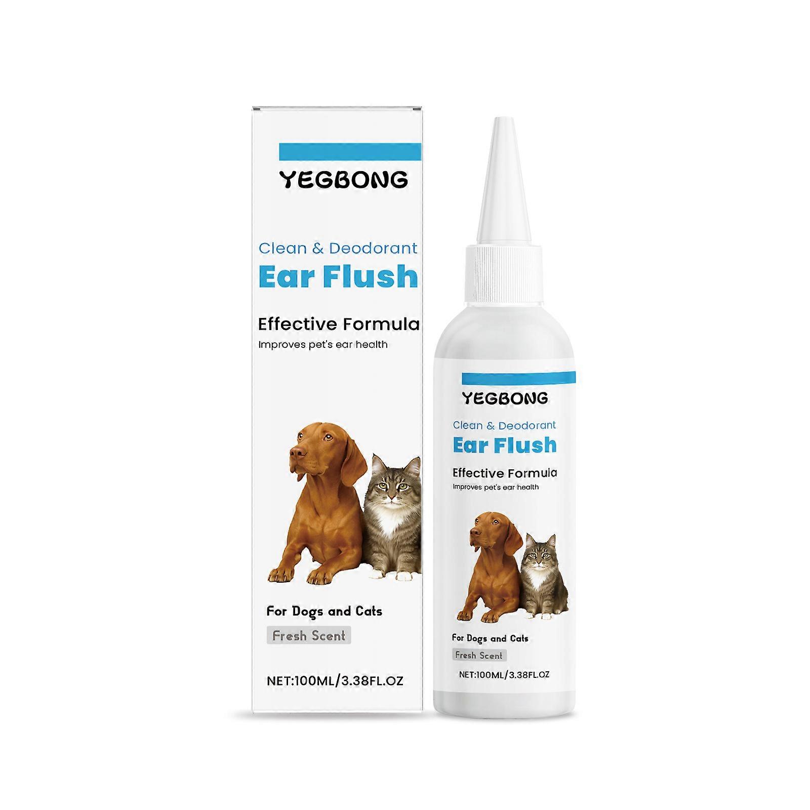 Yegbong Cat And Dog Ear Cleaner Is A Mild Earwax Remover With A Hypoallergenic Formula. It Is Suitable For Both Dogs And Cats To Relieve Ear Odor