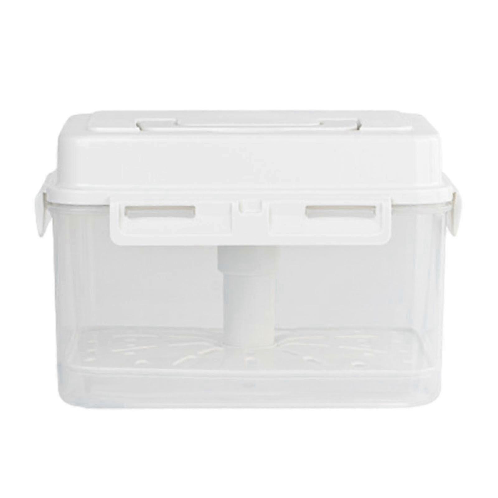 Kimchi Fermentation Container with Press Plate - Safe Refrigerator Organizer Box for Preserving Food | Storage Box 25-26 Liters