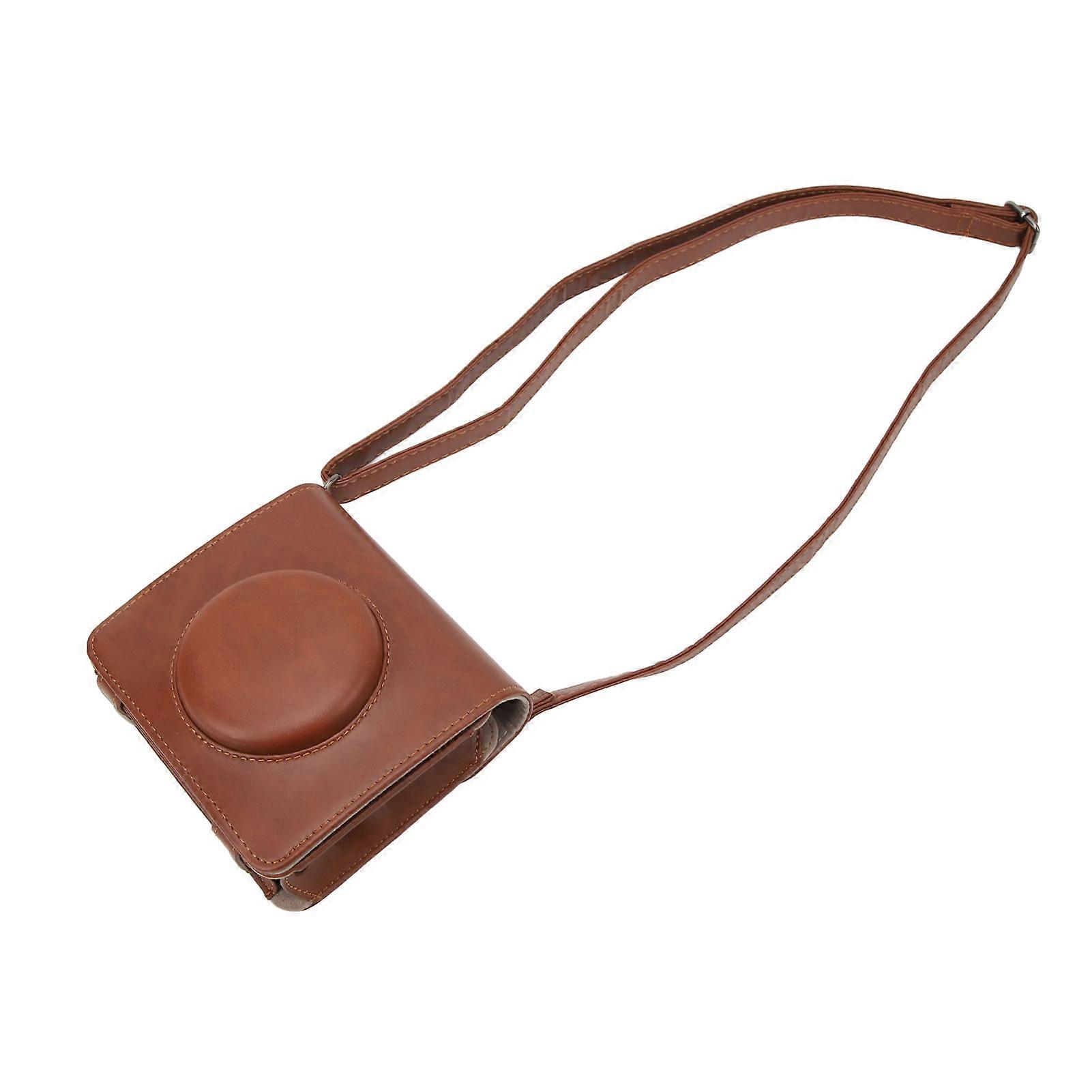 Retro Camera Case Protective PU Leather Camera Shoulder Bag with Removable Adjustable Strap for Kodak 300R 