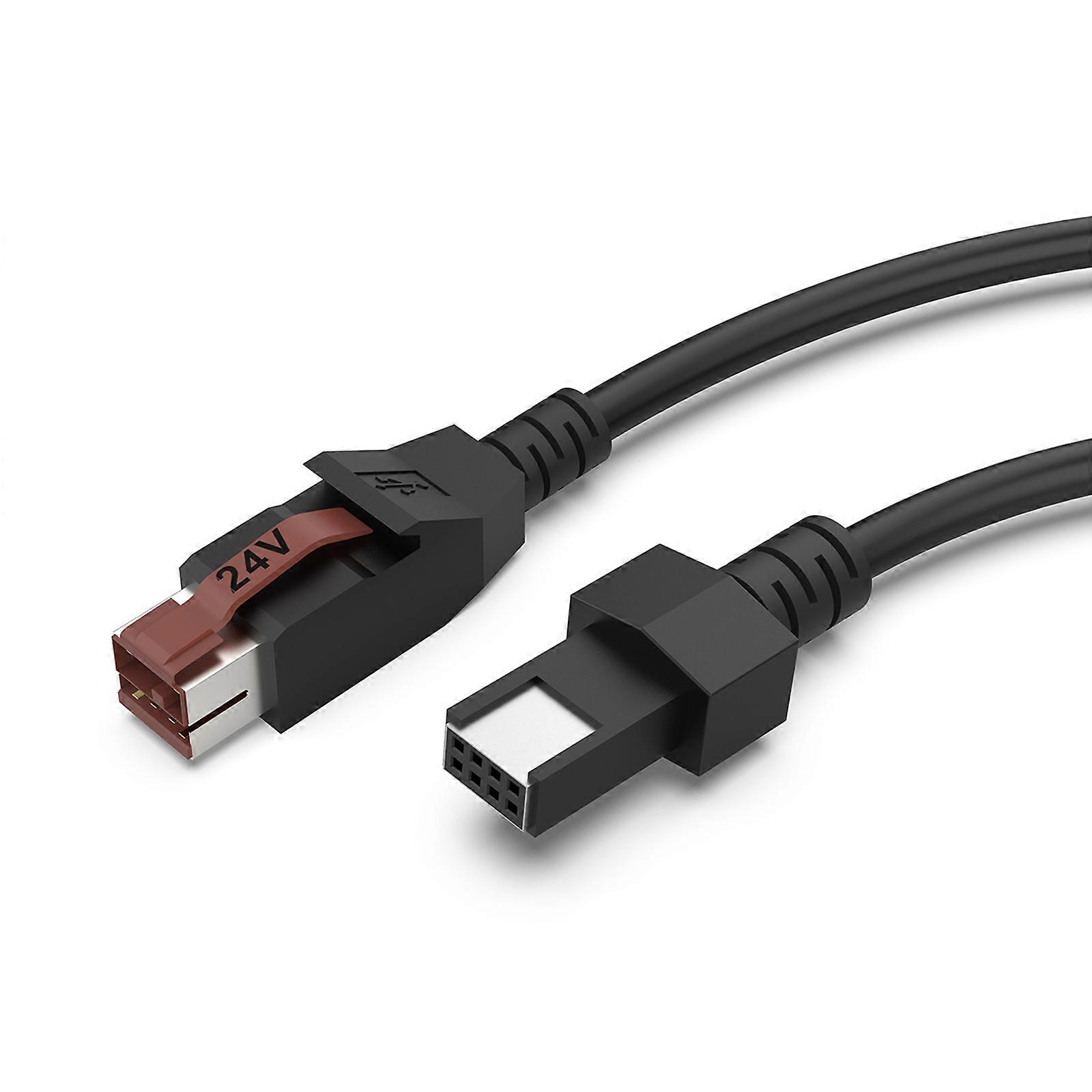 24V Data Power Cable Adapter for Printer POS Systems Scanning Guns Barcode Printer Medically Devices Accessories Multicolor