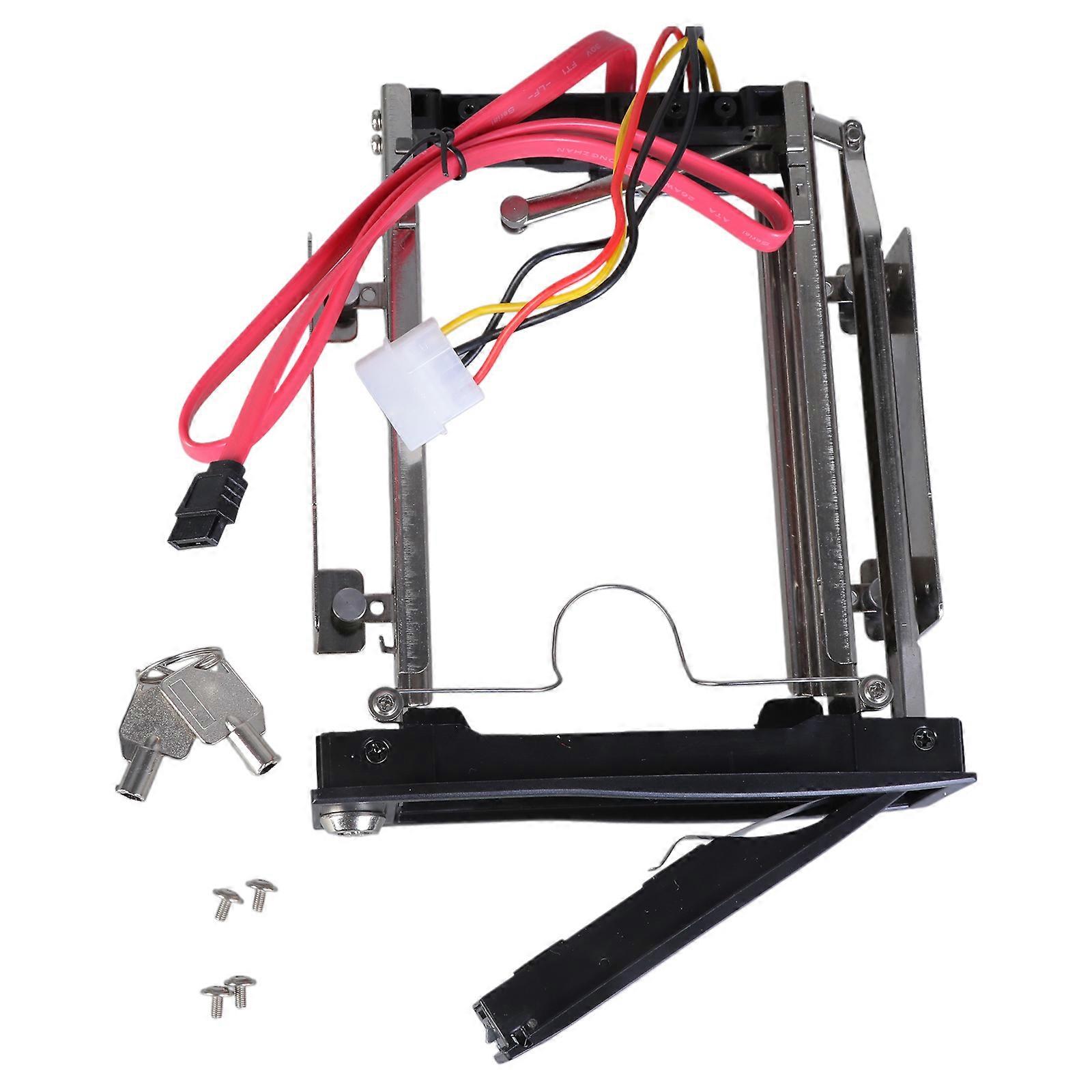 3.5in SSD to 5.25in Hard Drive Adapter Internal Drive Bay Converter Mounting Bracket Caddy Tray for 3.5" HDD SSD Multicolor