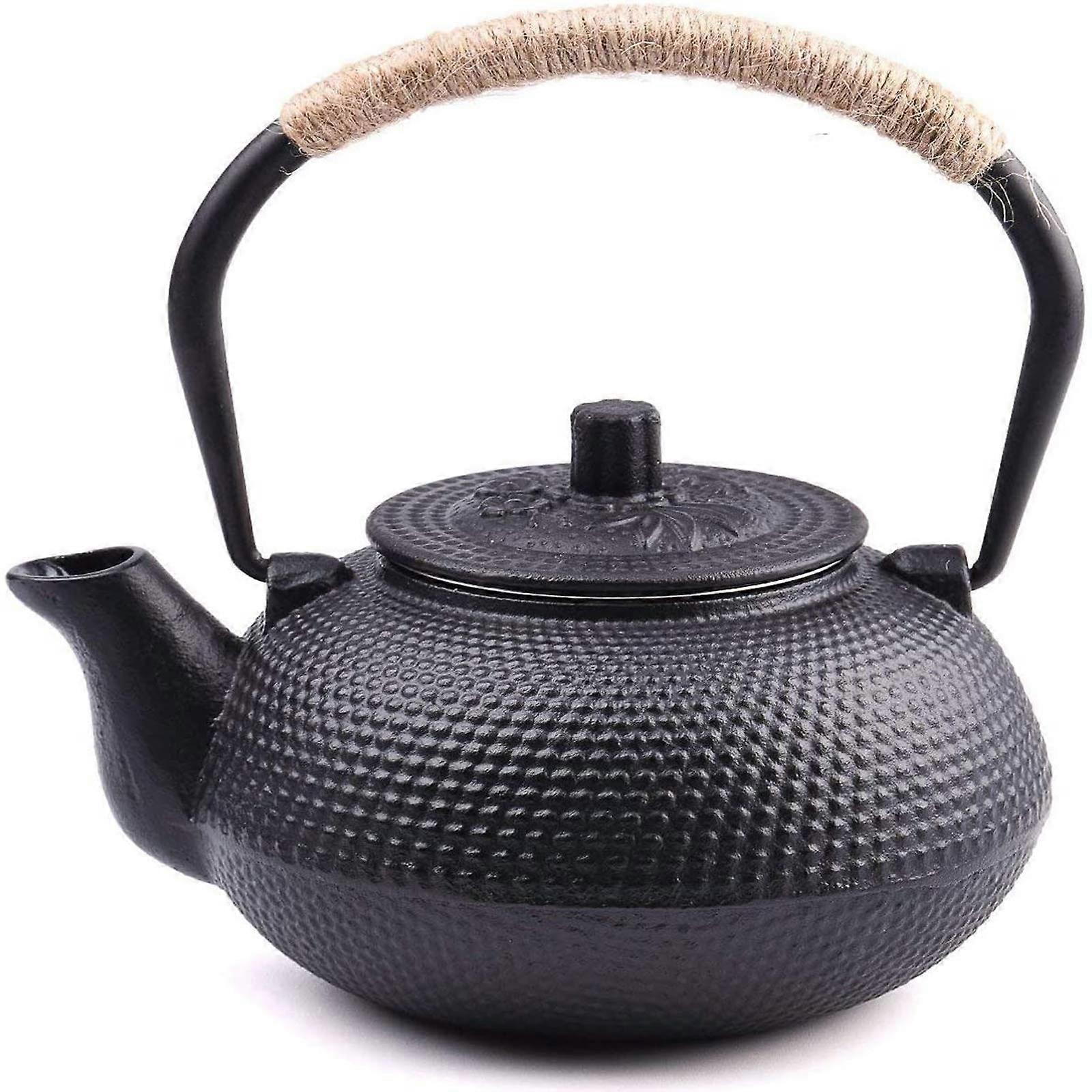 Workshop Japanese Tetsubin Tea Kettle Cast Iron Kettle With Stainless Steel Infuser Black 22 oz