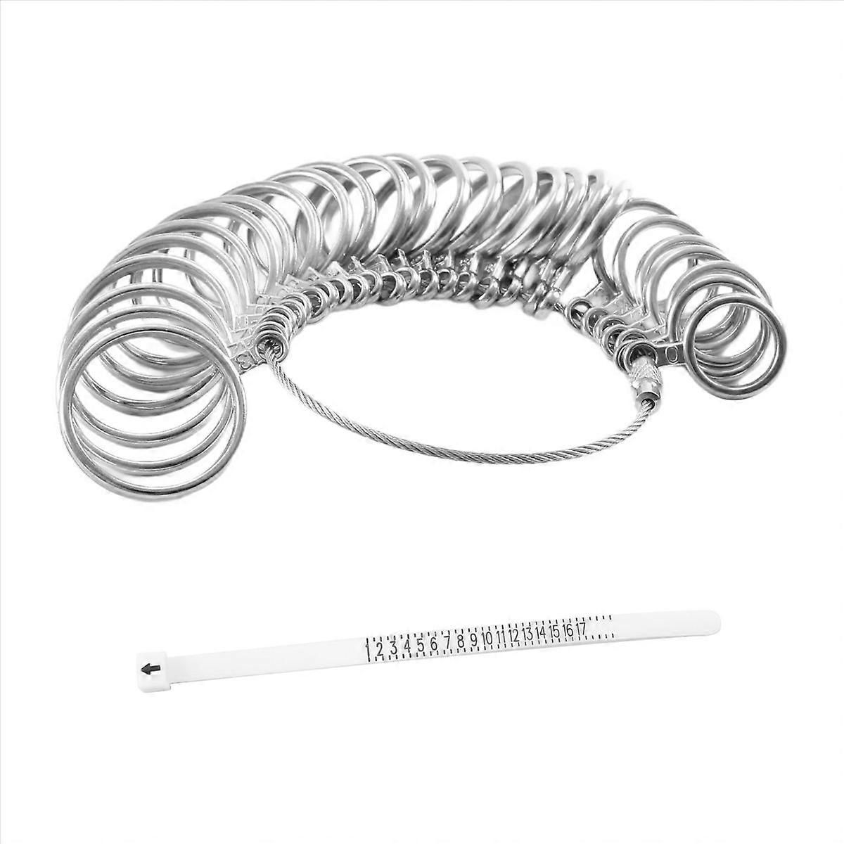 0-13 Ring Sizer Measuring Tool Ring Gauges Finger Sizer & Mandrel