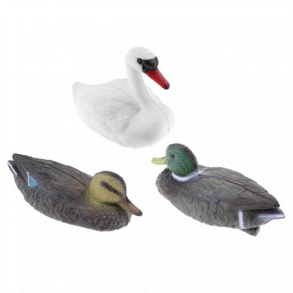 Pieces Simulation Duck Decoy Realistic Garden Duck Mallard Duck Swan Hunting Decoy