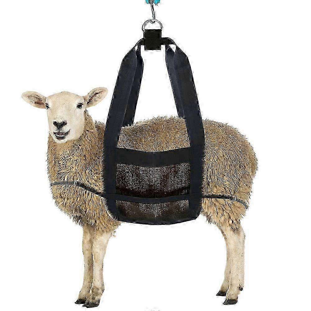 Adjustable livestock sling for newborn calf weighing