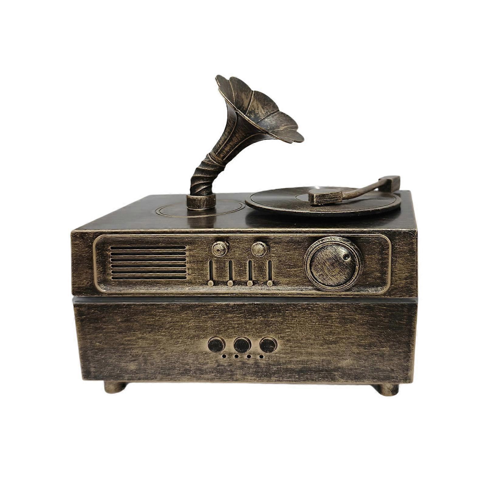 Rotating Phonograph USB Humidifier Aroma Diffuser Low Noise Compact Table