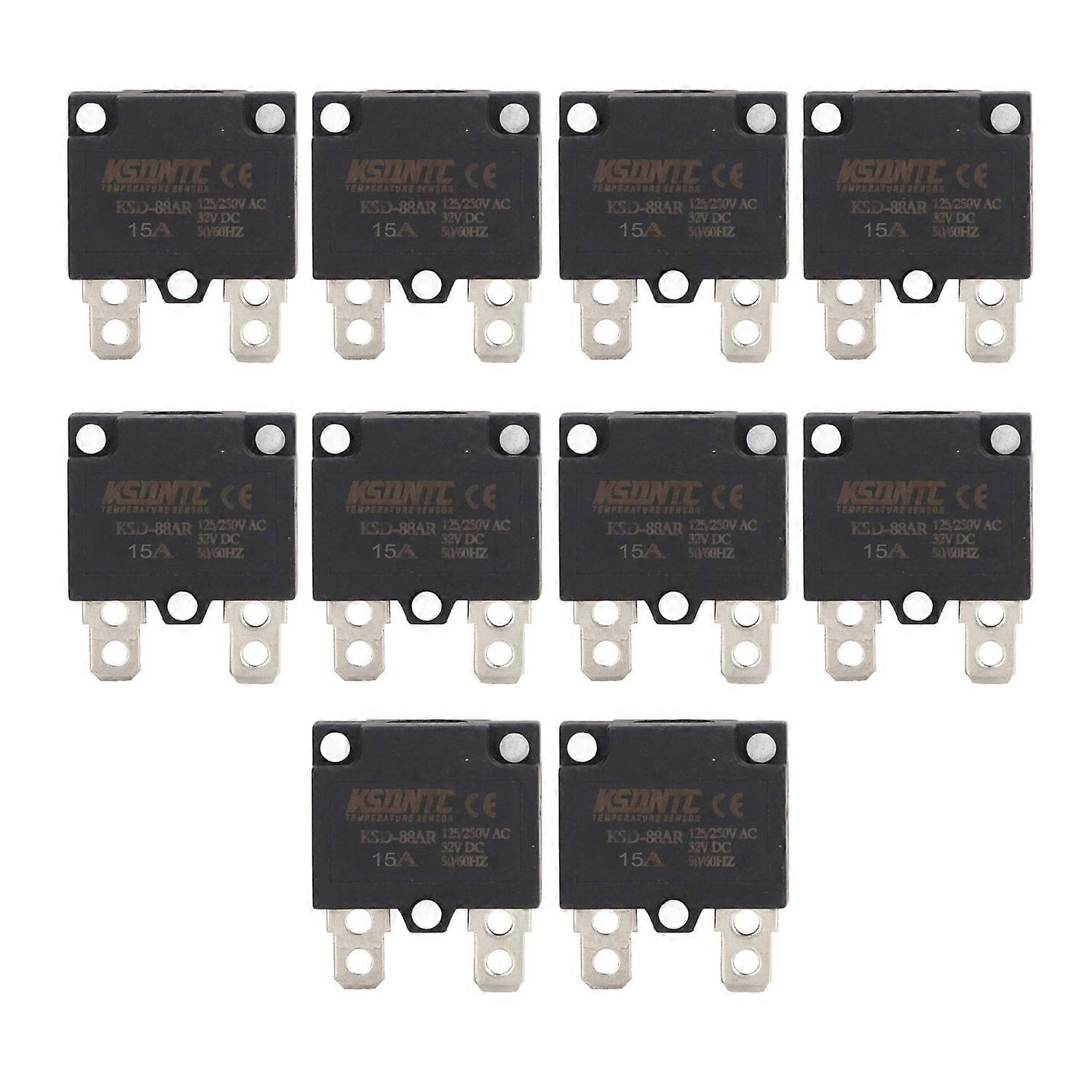 10Pcs Auto Reset Overload Protector Fuse Circuit Breaker for Children Ride On Car Accessories AC125 