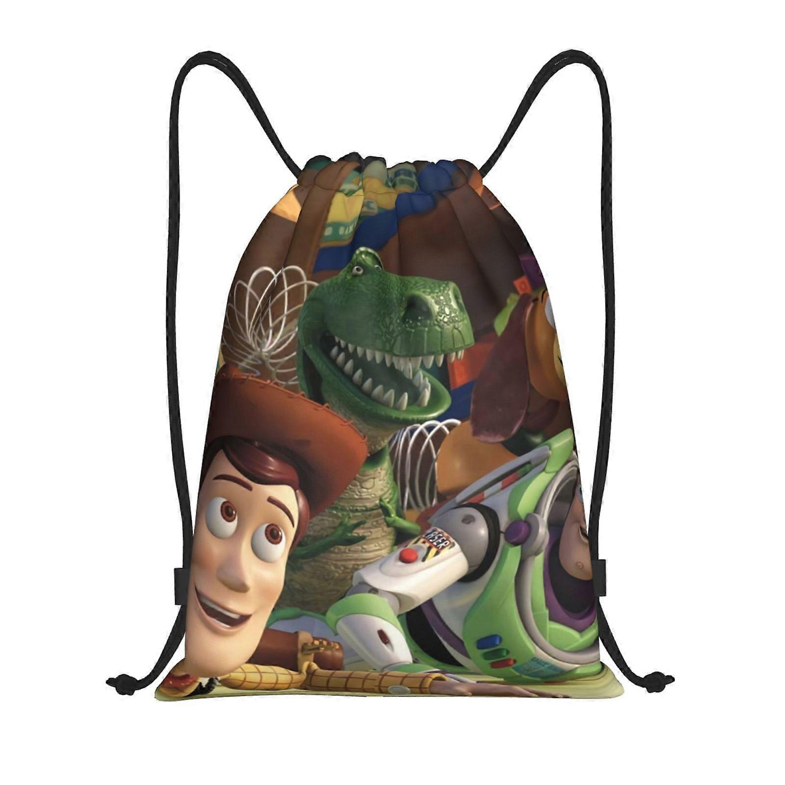 Toy Story Classic Drawstring Bag, Collapsible, Sports, Fitness, Drawstring Bag, Unisex, Beach Sports Travel Bag