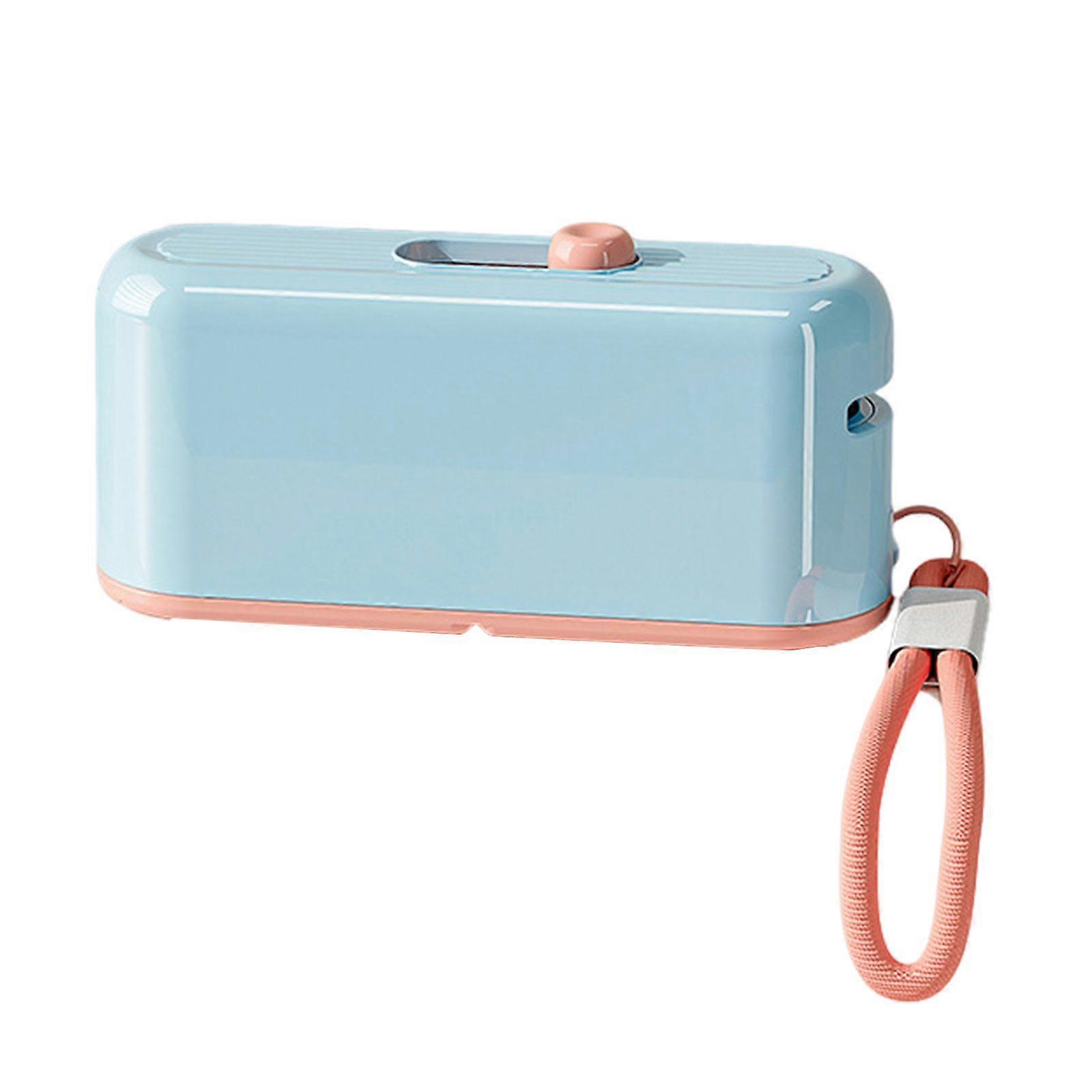 Pop-Up Floss Box Portable Automatic Dental Floss Dispenser Dustproof Reusable Floss Storage Case with Mirror for Oral Care Home Hotel Restaurant