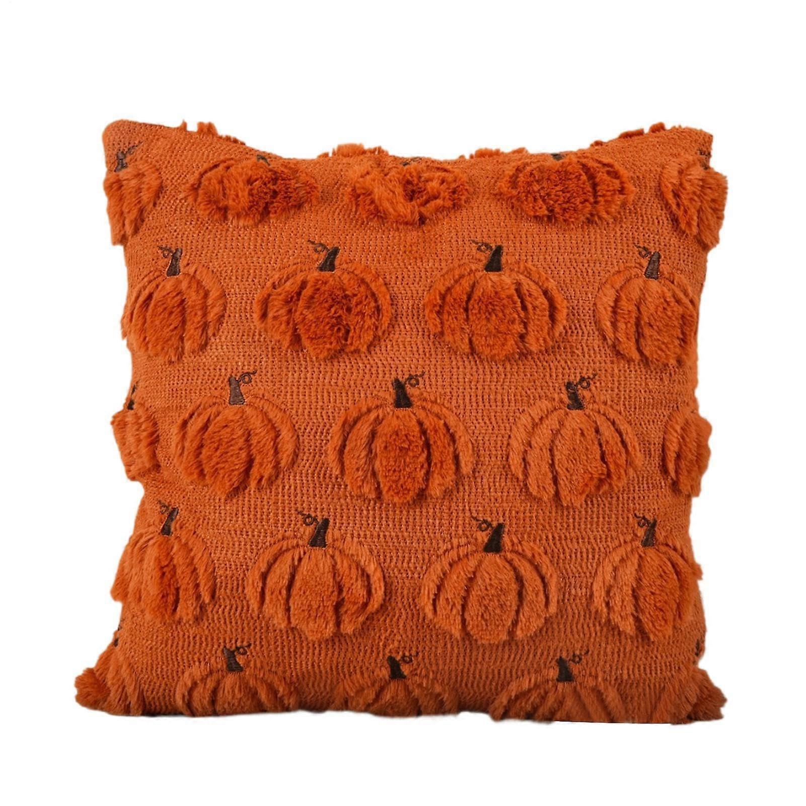 Halloween Cushion Covers Ghost Pattern Cushion Covers Pumpkin Print Autumn Harvest Thanksgiving Decor For Home Bedroom